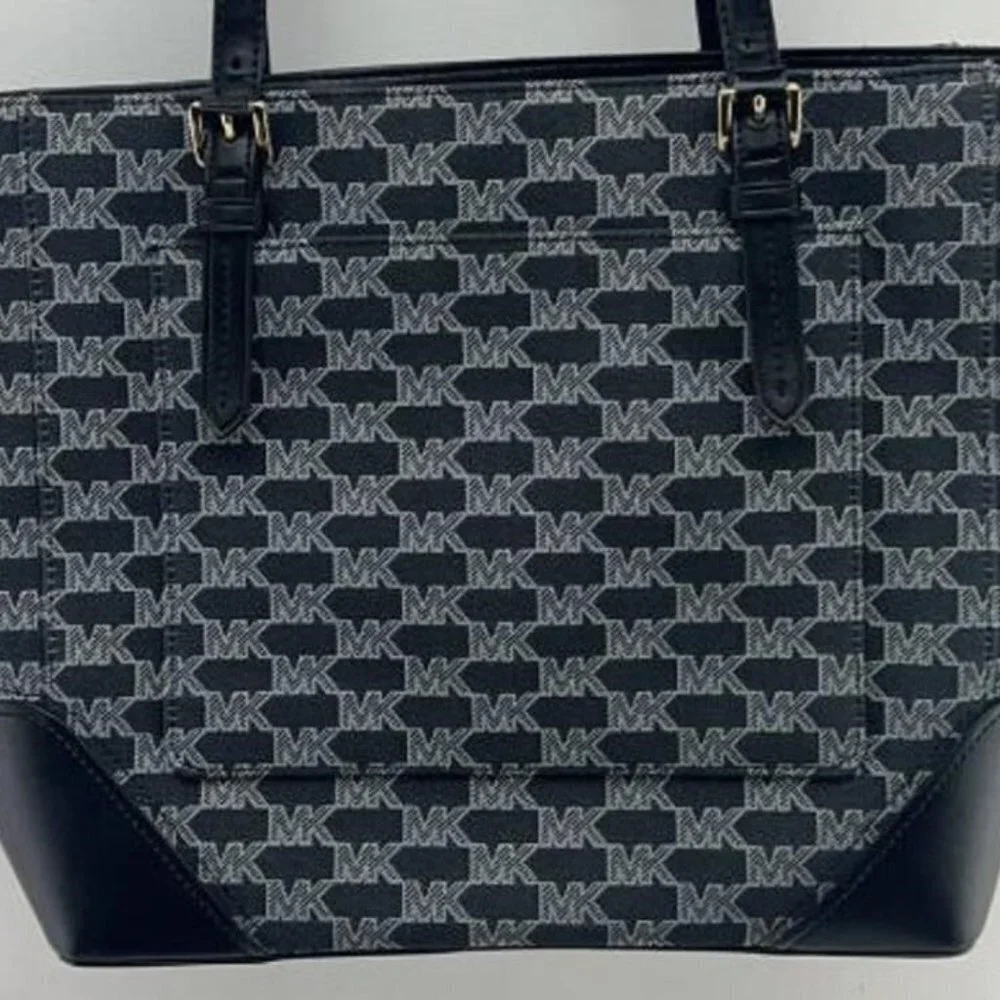 Michael Kors JET SET Carryall MD leather tote handbag purse gold hardware NWOT - Picture 2 of 4